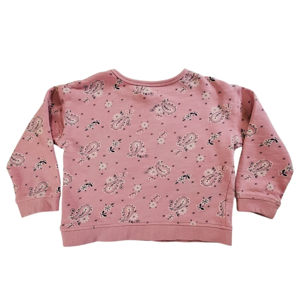 K1337 * Gymboree Girls Paisley Print Sweatshirt Pink Size 3T